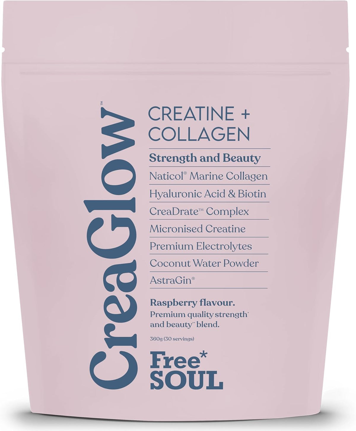 CREAGLOW: CREATINE + COLLAGEN POWDER 360G
