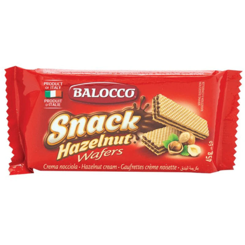 BALOCCO HAZELNUT WAFERS (45g) x 30