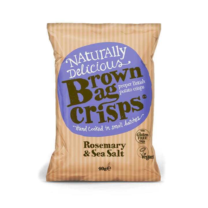 BROWN BAG ROSEMARY AND SEA SALT CRISPS (40g) x 20