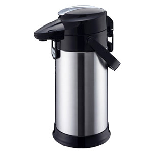 2.5L SHATTERPROOF STAINLESS STEEL AIRPOT WITH COLOUR TAGS