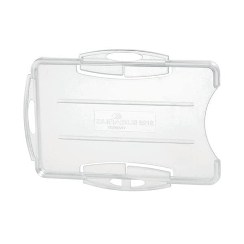 DURABLE ID CARD HOLDER FOR 2 CARDS 54X87MM TRANSPARENT (PACK OF 10) 891919