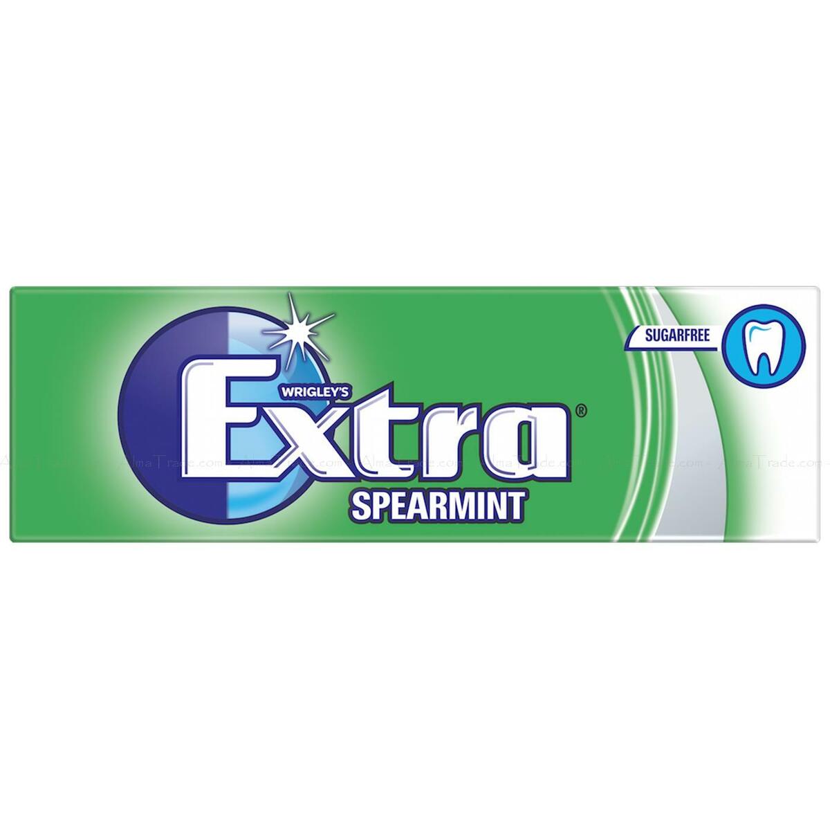 WRIGLEY'S EXTRA SUGAR FREE SPEARMINT CHEWING GUM (14g) x 30 packs