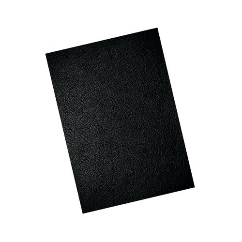 GBC LEATHERGRAIN A4 BINDING COVER 250GSM BLACK (PACK OF 100) CE040010