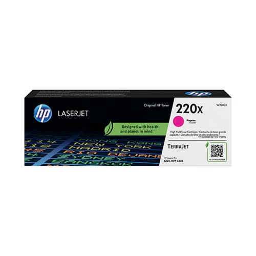 HP 220X ORIGINAL LASERJET TONER CARTRIDGE HIGH YIELD MAGENTA