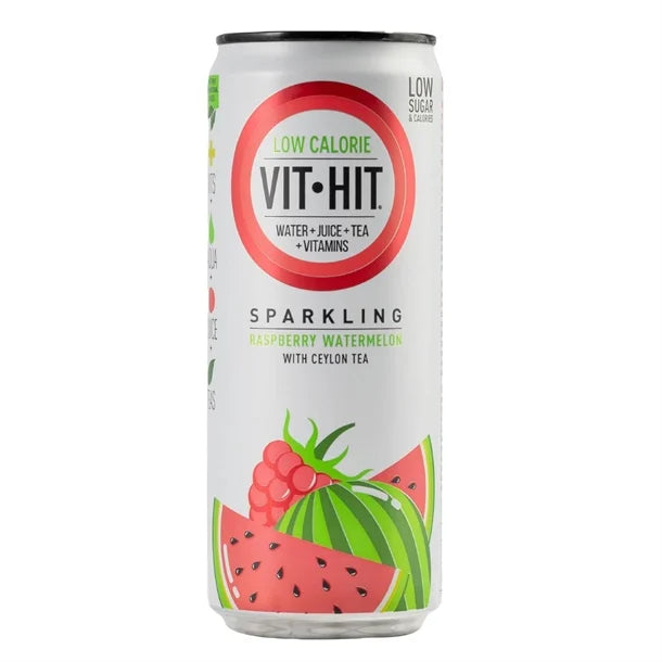 VITHIT SPARKLING RASPBERRY & WATERMELON CANS (330ml) x 12