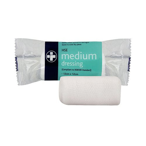 RELIANCE HSE STERILE DRESSING 120 X 120MM MEDIUM (10 PACK) 316
