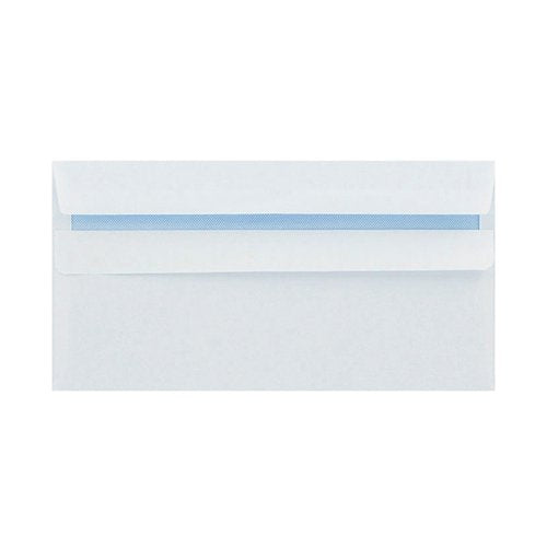 Q-CONNECT DL ENVELOPES PLAIN WALLET PEEL AND SEAL 100GSM WHITE (500 PACK) 1P04