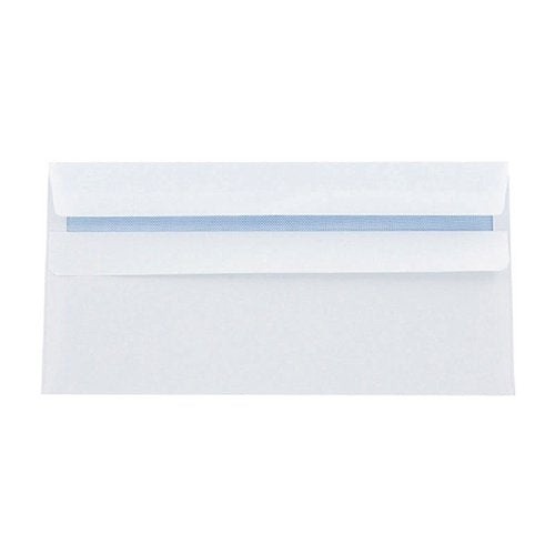 Q-CONNECT DL ENVELOPES WALLET SELF SEAL 120GSM WHITE (PACK OF 1000) 81414