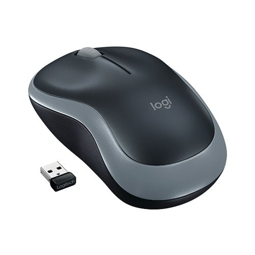 LOGITECH M185 WIRELESS OPTICAL MOUSE AMBIDEXTROUS GREY 910-002238