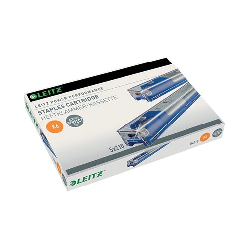 LEITZ BLUE K6 STAPLE CARTRIDGE (5 PACK) 55910000