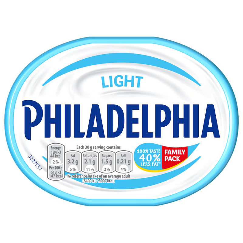 PHILADELPHIA LIGHT LOW FAT SOFT CREAM CHEESE (280g)