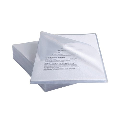 REXEL ANTI SLIP CUT FLUSH FOLDERS A4 CLEAR (PACK OF 25) 2102211