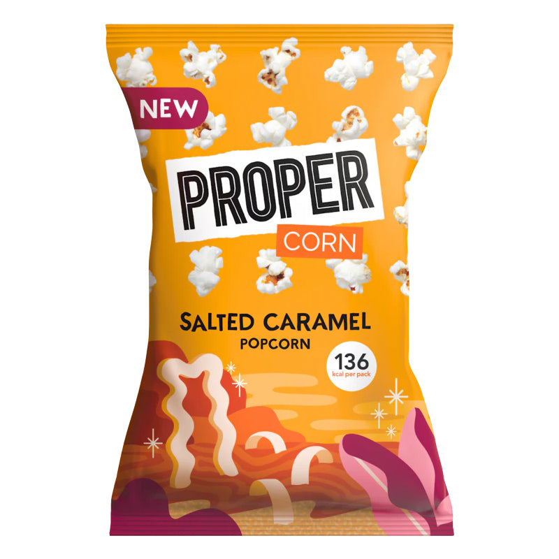 PROPERCORN SALTED CARAMEL POPCORN (90g) x 8