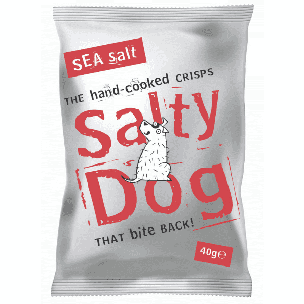 SALTY DOG SEA SALT CRISPS (40g) x 24