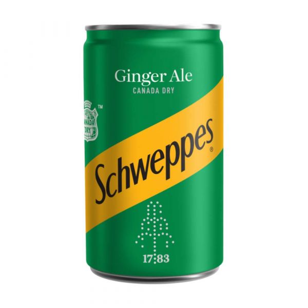 SCHWEPPS CANADA DRY GINGER ALE CANS (150ml) x 24