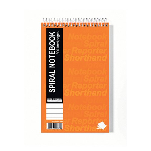 SILVINE RULED SPIRAL BOUND SHORTHAND NOTEPAD 127X203MM (PACK OF 6) 449