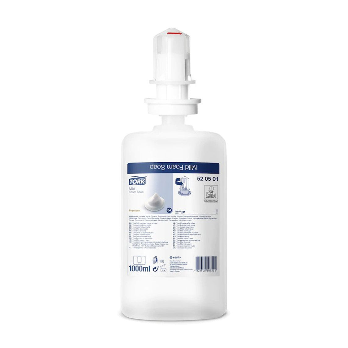 TORK MILDLY SCENTED HAND WASHING FOAM SOAP (1LTR) x 6
