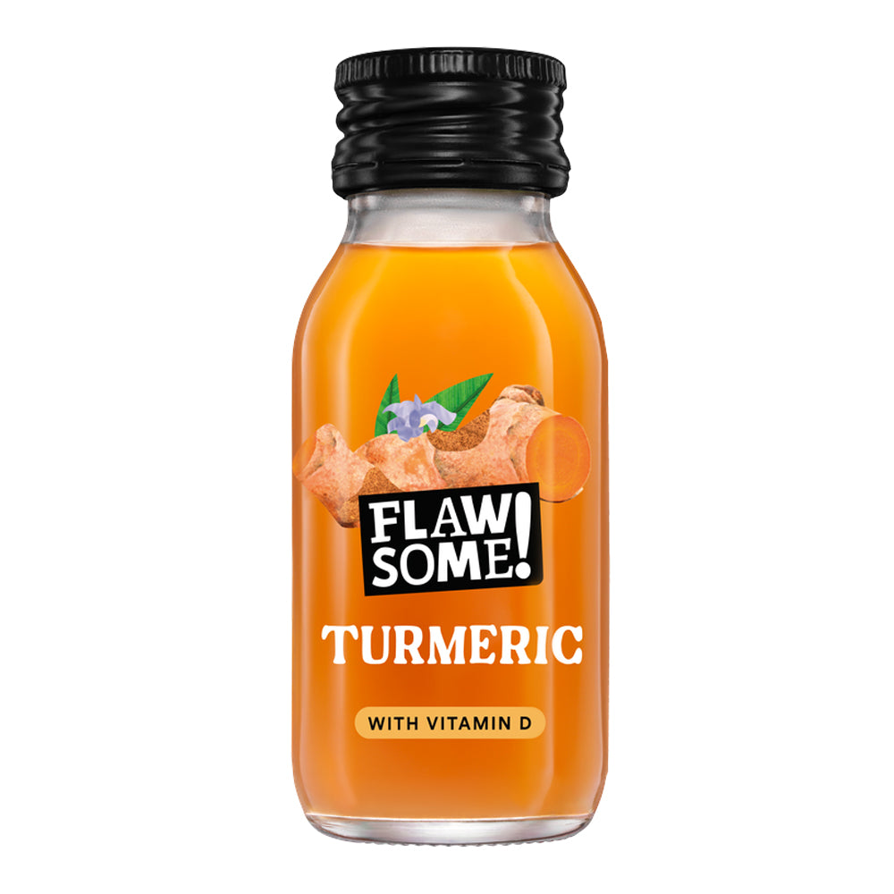 FLAWSOME! TUMERIC + VITAMIN D HEALTH SHOTS (60ml) x 12