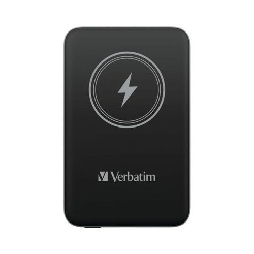 VERBATIM CHARGE N GO POWER BANK MAGNETIC WIRELESS CHARGING 10000MAH BLACK 32245