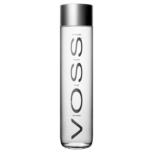 VOSS SPARKLING WATER GLASS BOTTLES (800ml) x 12