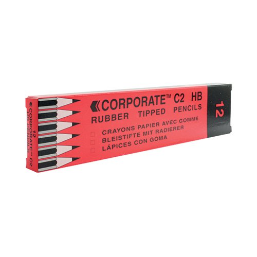 CONTRACT PENCIL ERASER TIPPED (PACK OF 12) WX25011