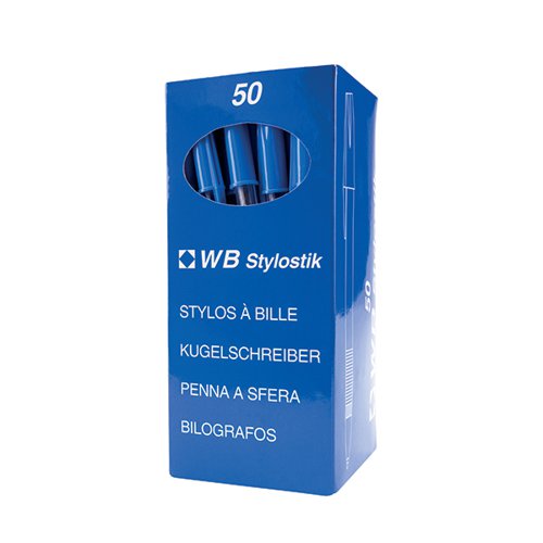 BALL POINT PEN BLUE MEDIUM (PACK OF 50) 0052503/NB