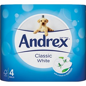 Andrex Classic White Toilet Tissue x 24 rolls