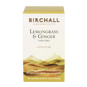 Birchall Tea Lemongrass & Ginger Enveloped Tea Bags x 25