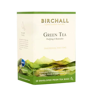 Birchall Tea Enveloped Prism Green Tea Bags x 20