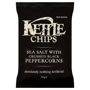 Kettle Chips Sea Salt & Crushed Black Peppercorns 