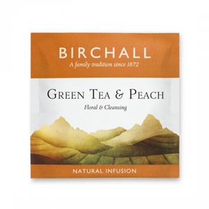 Birchall Tea Enveloped Prism Green Tea & Peach Tea Bags x 200